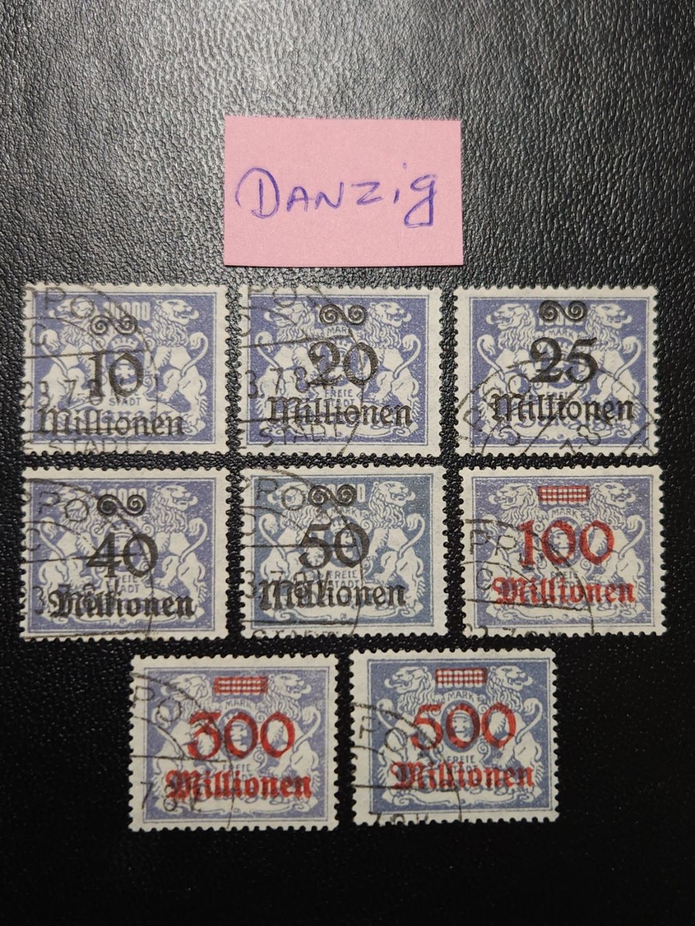 Tutti i francobolli: Danzig Mi-Nr.169-176 gestempelt Geprüft 150 Fr – Usato da Kriens venduto da Nidfeld45