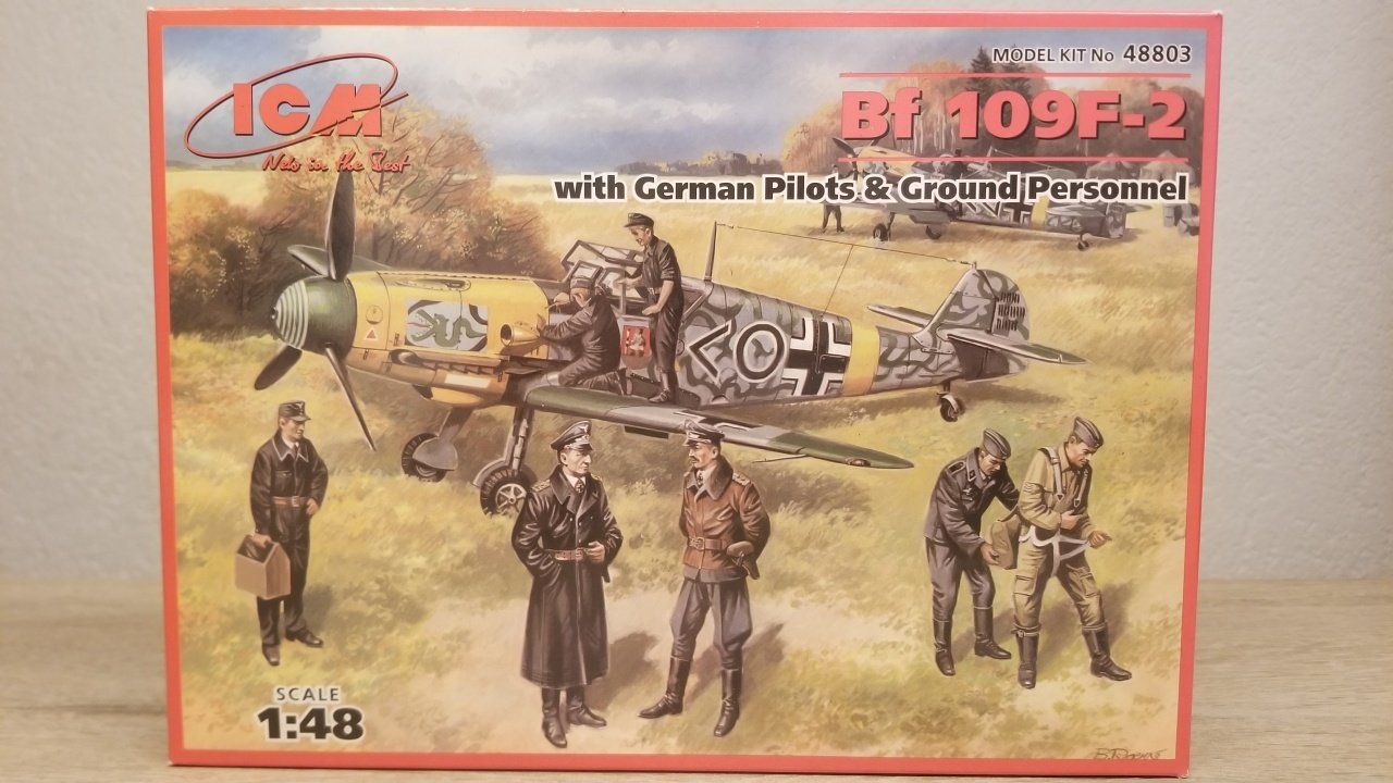 Kit di modellismo & Modellini statici: ICM 48803 Bf 109F-2 – Nuovo e nell'imballaggio originale da Schwadernau venduto da Blueray