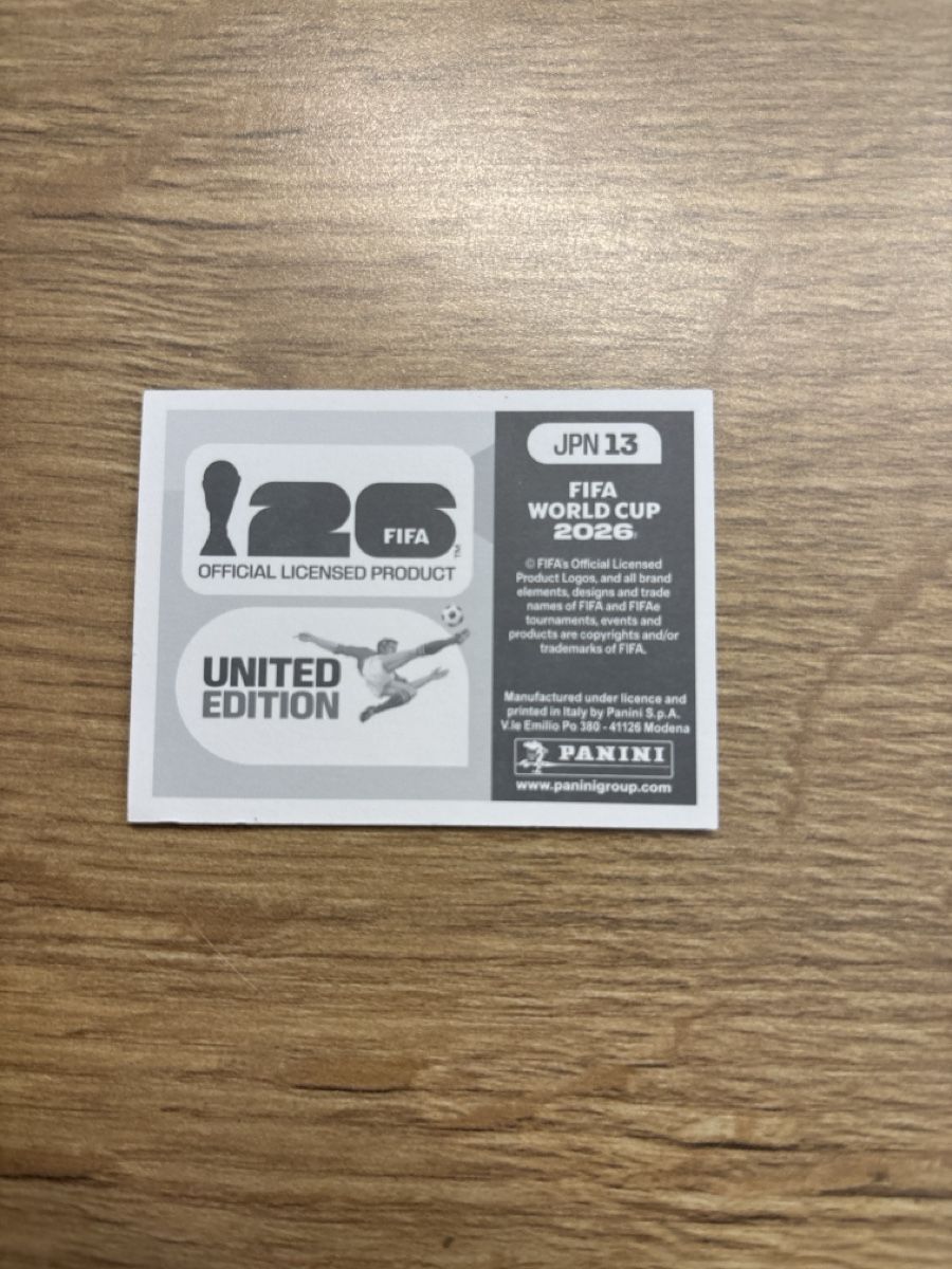Panini Carte collezionabili: Panini Fifa WM 2026, JPN 13 – Nuovo (secondo la descrizione) da Niederwil AG venduto da pat_l6fn 1