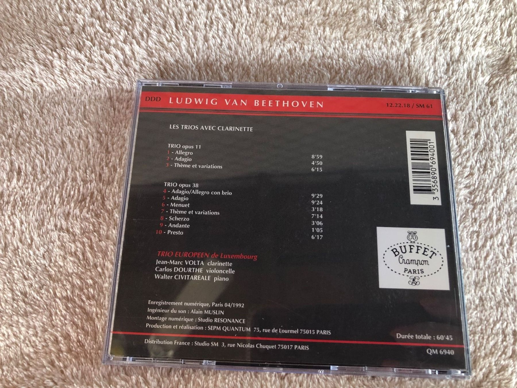 CDs: Beethoven: Les Trios avec clarinette, CD – D'occasion à Schübelbach par Dolly990_2 2