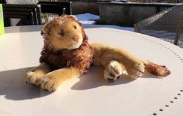 Steiff-Löwe, Vintage, 65 Jahre alt, 40 cm