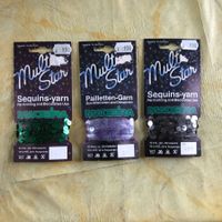 LOT PAILLETTEN-GARN NEU & ORIGINALVERPACKT