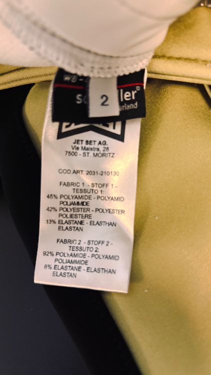 Jet Set Skihose gelb schwarz Grösse 2 gebrauchter Zustand (Gebraucht ...