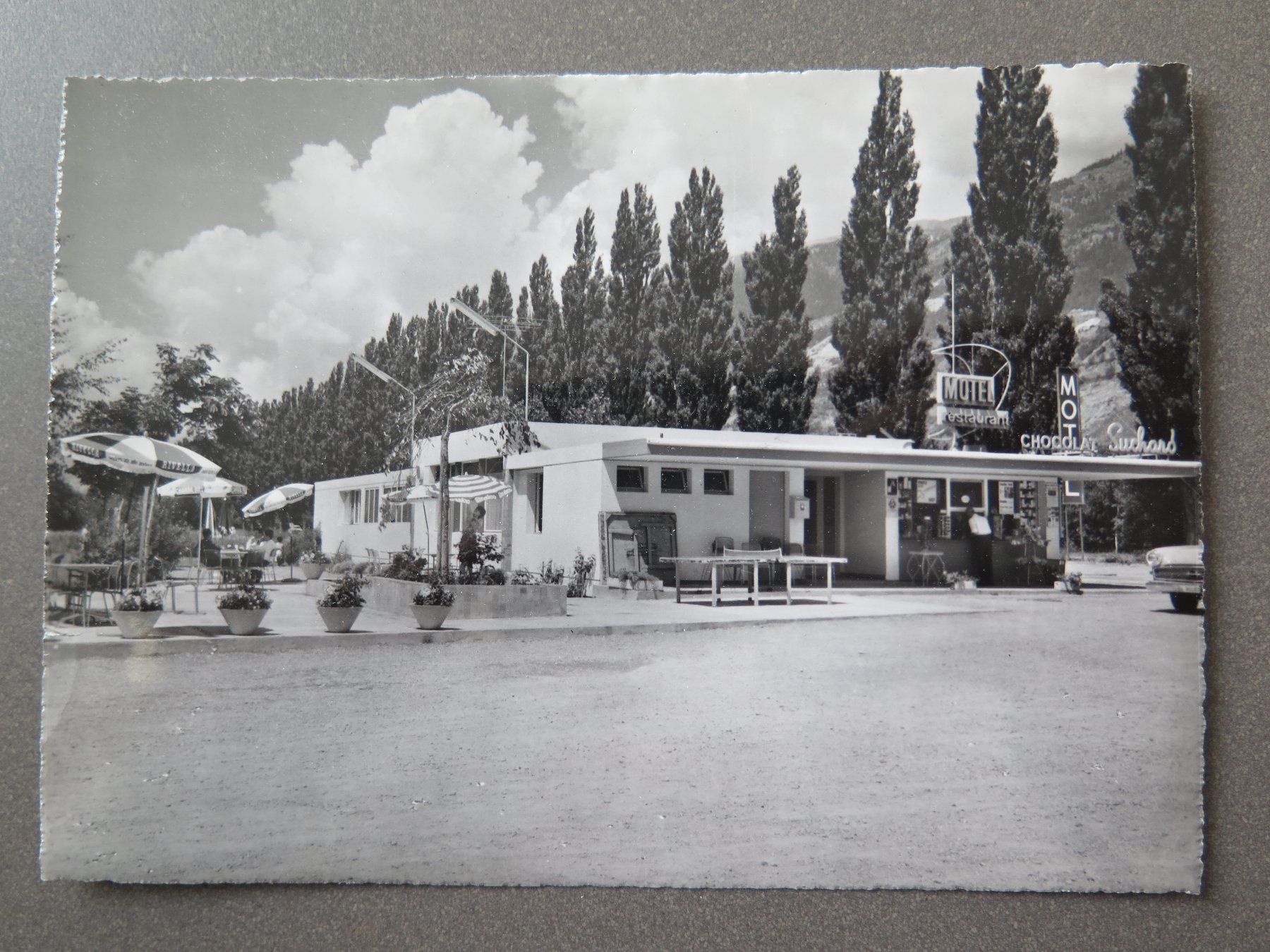 Ansichtskarten: RARON - MOTEL-RESTAURANT SIMPLONBLICK – Gebraucht aus Wittenbach von lipasal