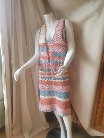 Robe et  gilet crochet T40