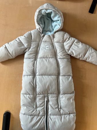 Baby Winteroverall Smile Gr. 74 – Fleecefutter, Kapuze