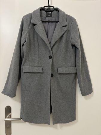 Damen Mantel Chicoree grau Grösse S nie angezogen 