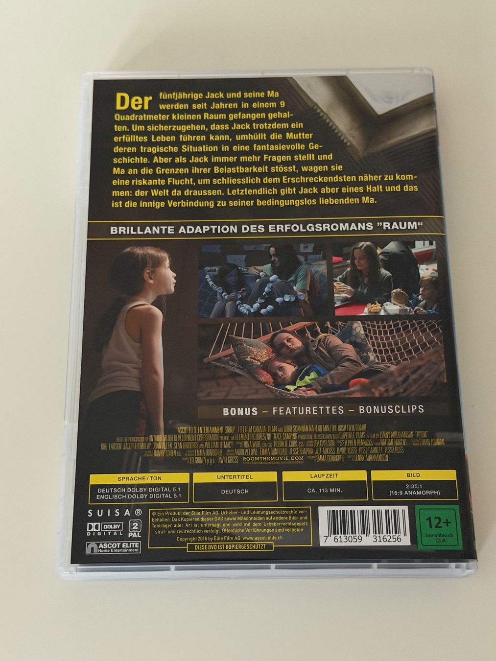 Tutti i DVDs: DVD ROOM Brie Larson – Nuovo (secondo la descrizione) da Altstätten SG venduto da sheamus 1
