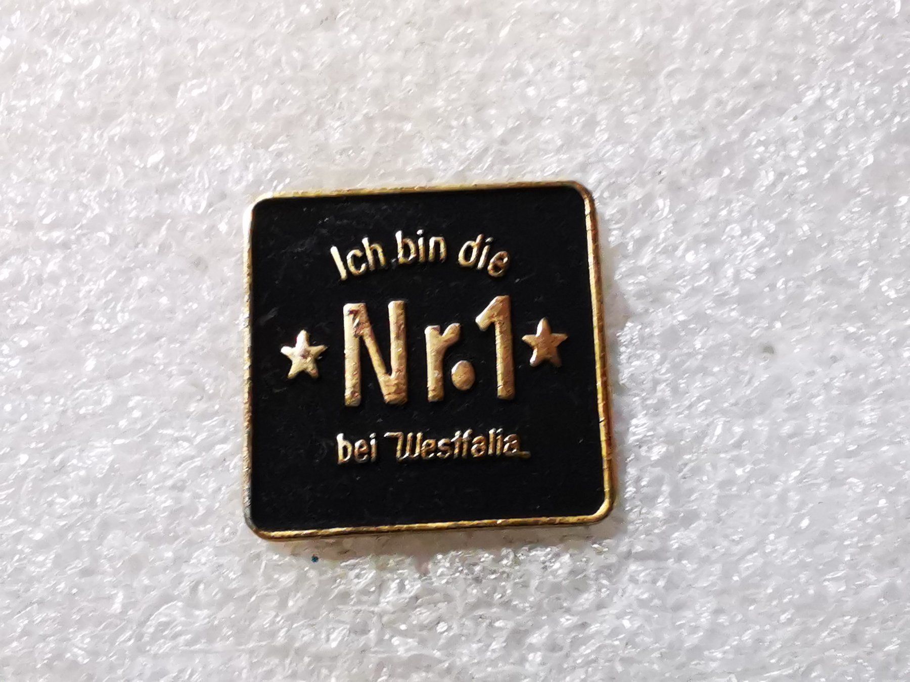 Placchette & Badge: Ansteckpin 50: Ich bin die Nr. 1 – Usato da Oppligen venduto da Pin-Fall-Shop