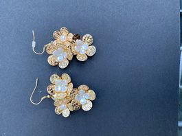 Diverse Ohrringe/ Modeschmuck Gold/Perle