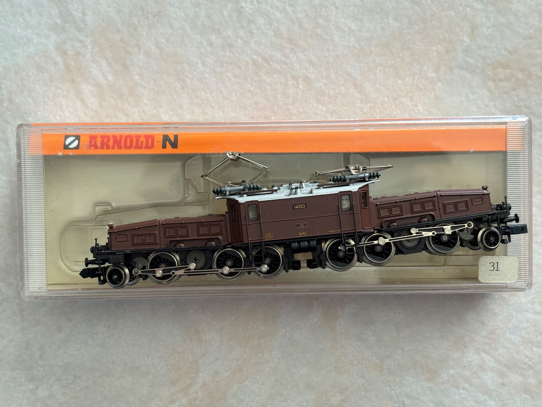Arnold Modellini di ferrovie: Arnold 2468 Elok Kroko Braun SBB – Usato da Hauterive NE venduto da eriamch 2