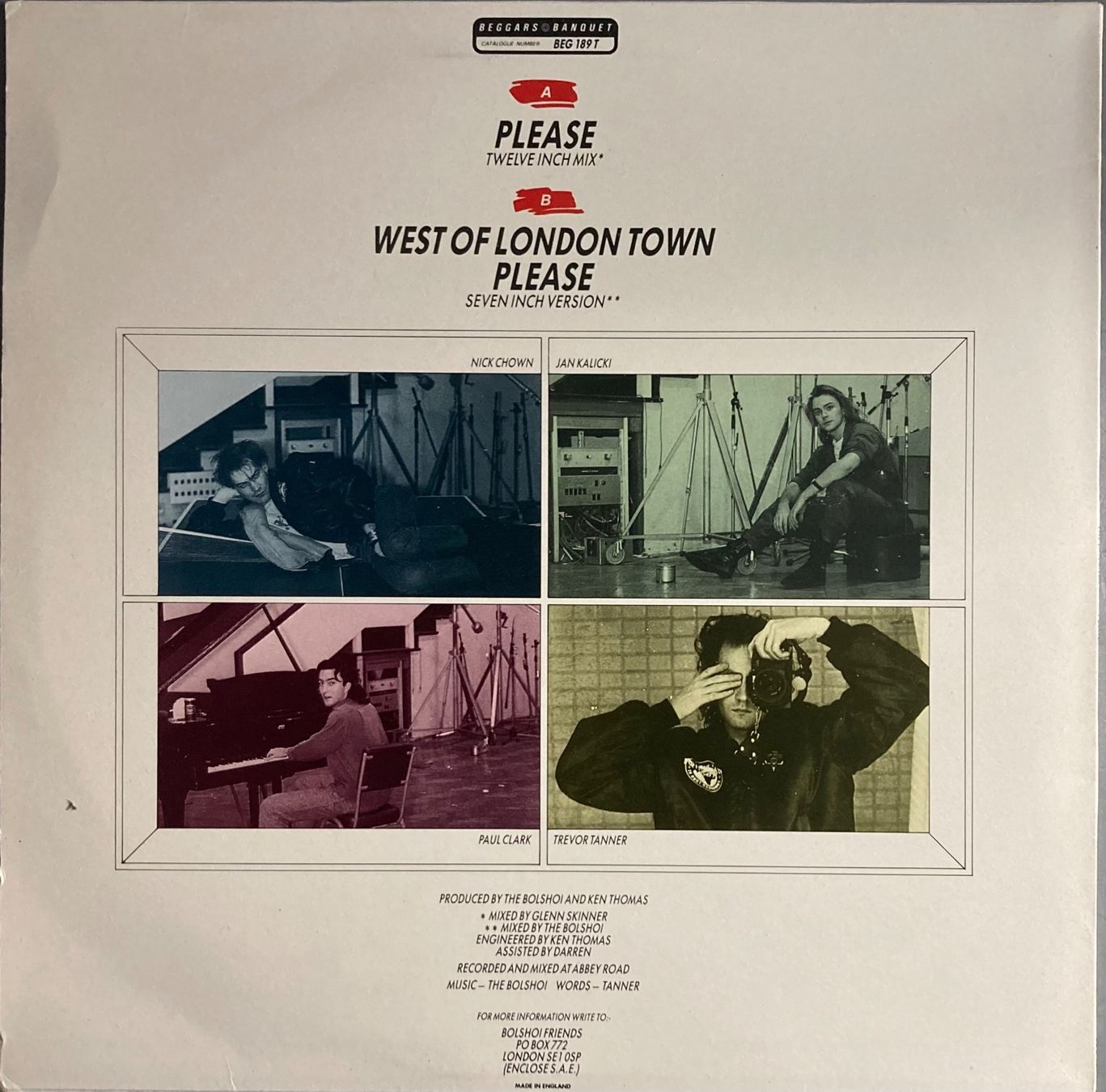 Schallplatten: THE BOLSHOI - PLEASE – Gebraucht aus Poliez-Pittet von Newtown-Records 1