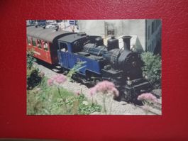 AK Bahn Schweiz Zugausfahrt in Gletscherdorf Wallis (800)