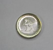 1 Silbermedaille Dumeng Giovanoli, Ski WM, 20 Gr. 999er