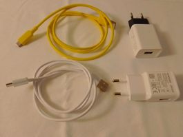 2x Netzteil und 2x USB-C Kabel