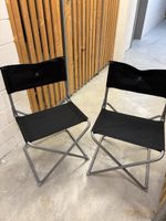 2 klappbare Campingstühle - schwarz - Trevolution