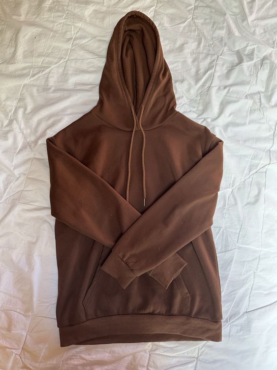 Sweat à capuche marron confortable, idéal pour l'automne! 1
