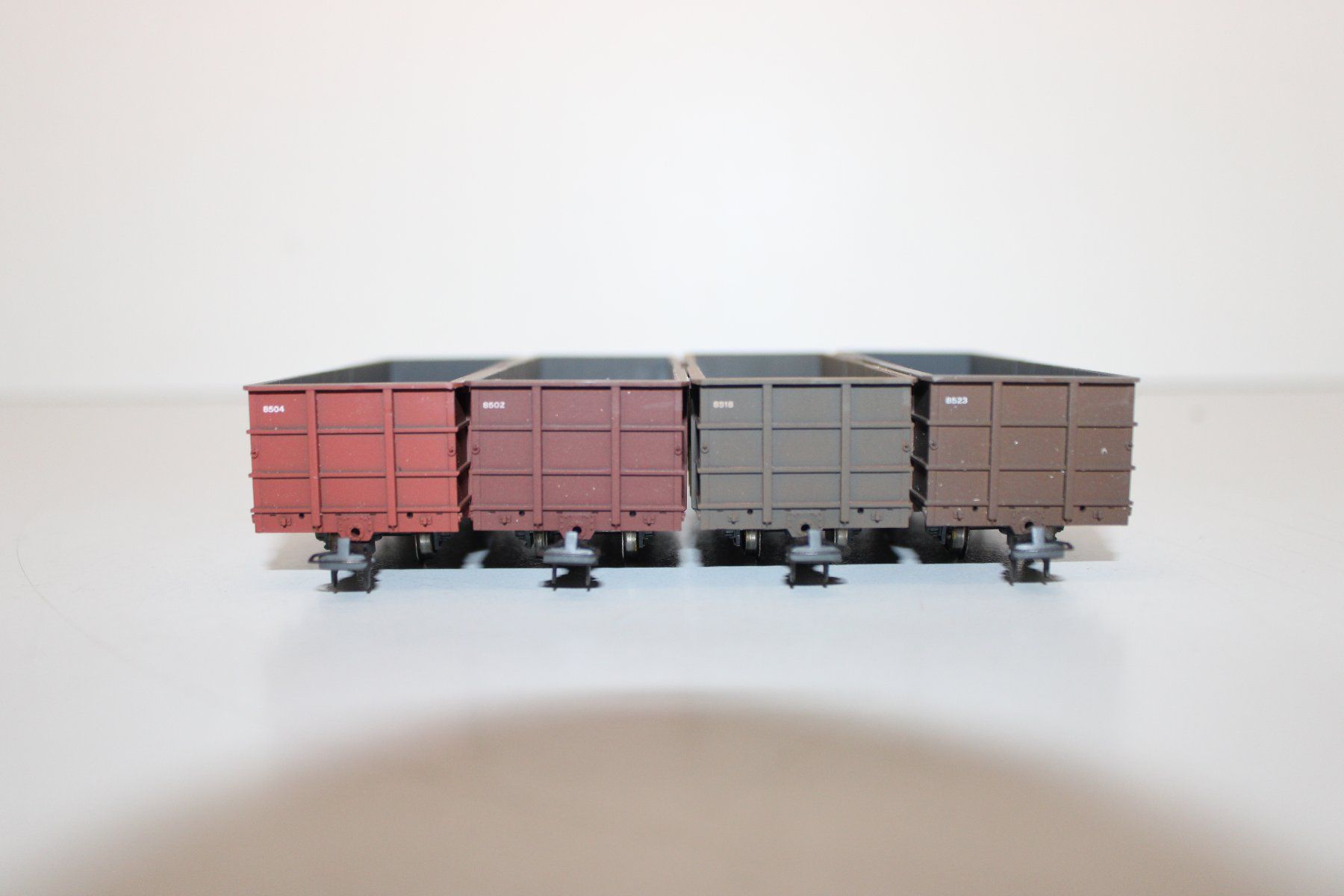 Bemo Modellini di ferrovie: BEMO 7455 100 RhB Offene Güterwagen Set DC H0m mit OVP – Usato da Basel venduto da mhmarken 3