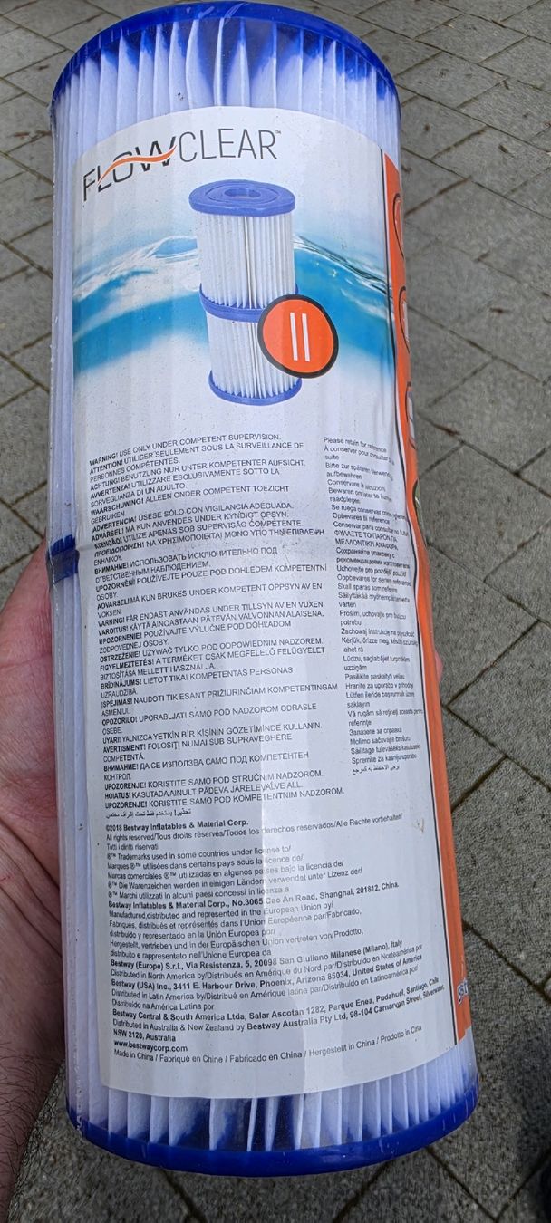 Bestway Sanitari: 3 Stück-Flowclear Filterpatrone Grösse II - Pool Saison Star – Nuovo e nell'imballaggio originale da Kriegstetten venduto da okc_t2c6