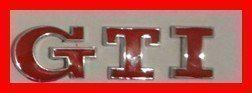 3D VW Golf GTI Logo Emblem Logo ROT Passat Polo Volkswagen