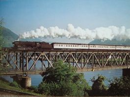 DB Dampf-Schnellzuglok 01 227, im Sommer 1971