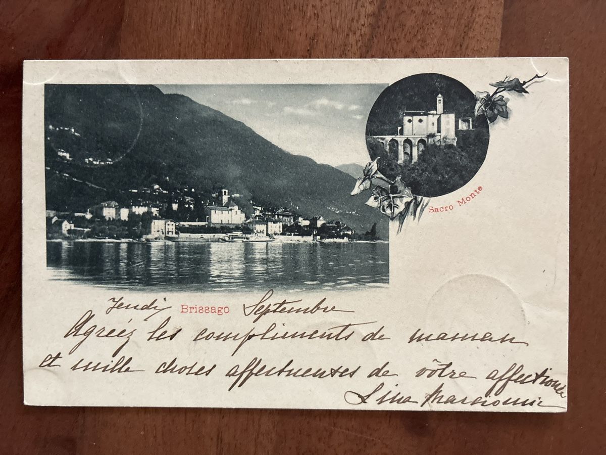 Cartoline postali: 5 Ansichtskarten Schweiz von Brissago TI – Usato da Oftringen venduto da Cla.vD.74