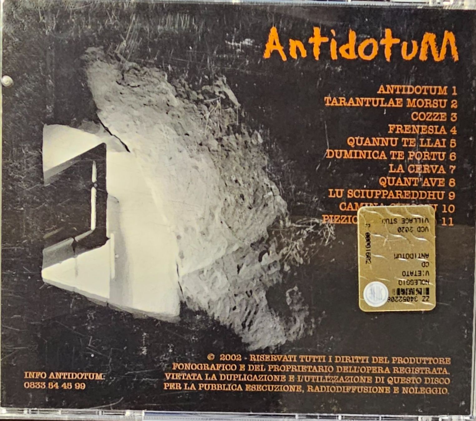 CD: Antidotum - Antidotum – Usato da Wahlen b. Laufen venduto da Cg10 1