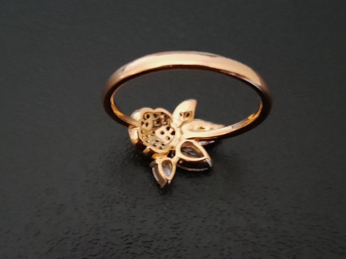 Ringe: Blume Ring, vergoldet, size 8 (57) – Gebraucht aus Aarau von Reto_BA_01 2