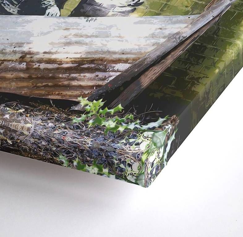 Foto & Immagini: Banksy leinwandbild 70x150 – Usato da Riehen venduto da harald13 2