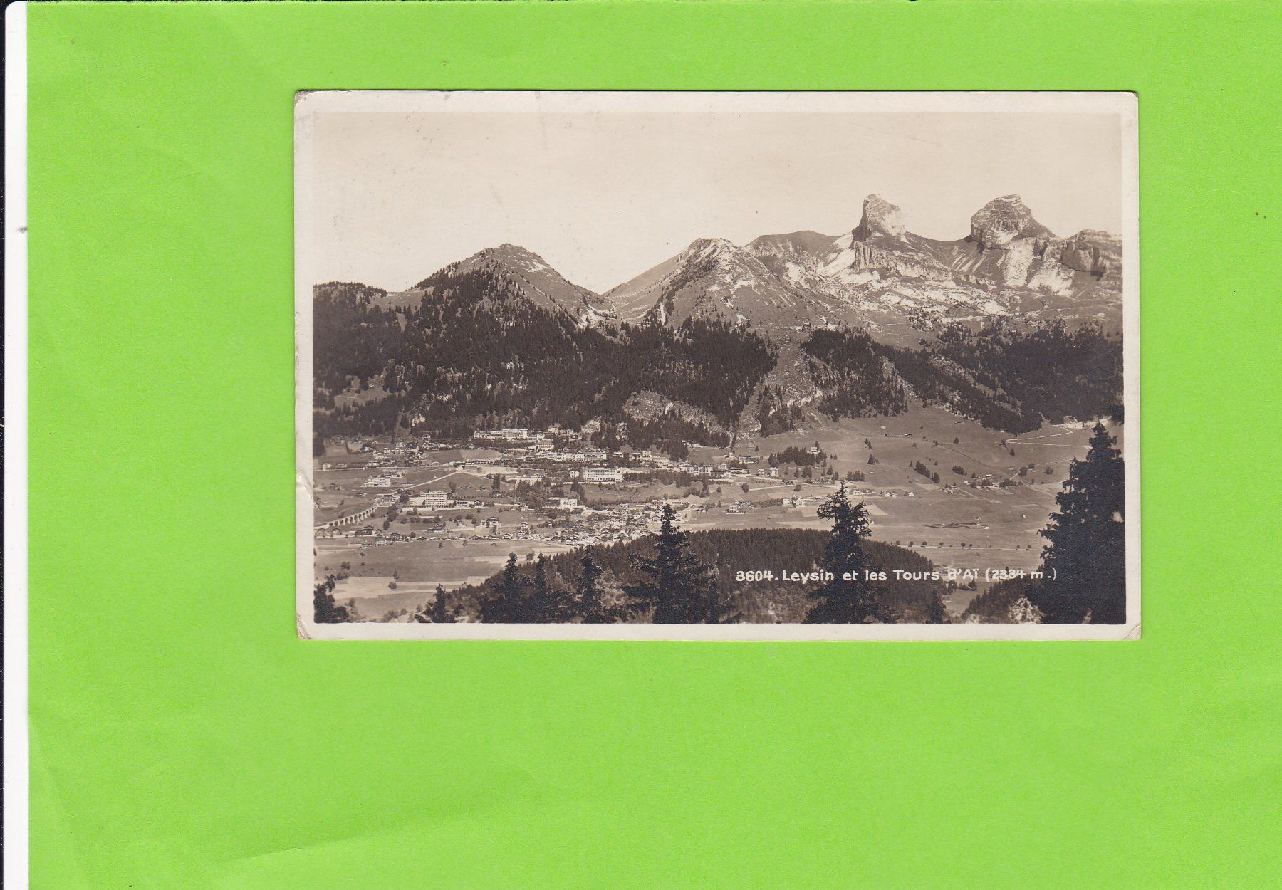 Cartoline postali: Leysin---1932 – Usato da St. Peterzell venduto da neckertal