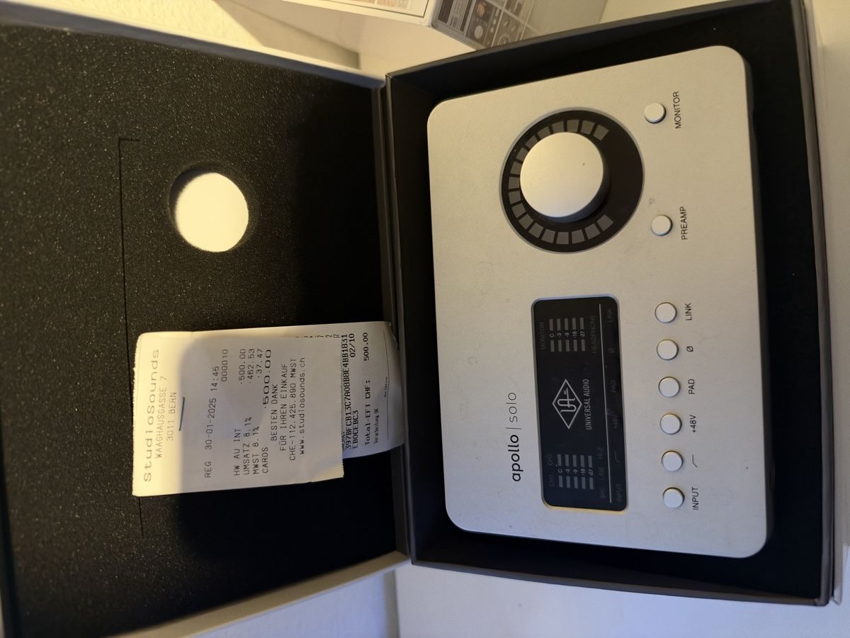 Instruments de musique: Universal Audio Apollo Solo USB Audio Interface neuwertig – Neuf (Voir description) à Schliern b. Köniz par ema_m79d 3