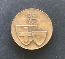 Médaille Entrée de Fribourg dans la Confédération 1481-1931