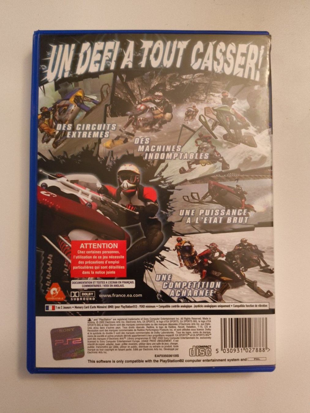Giochi: Sled Storm PS2 PAL FR complet CIB – Usato da Aigle venduto da argonath1988 1