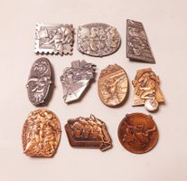 Fasnacht Pins / Plaketten Sammlung, Jahrgänge 1980er