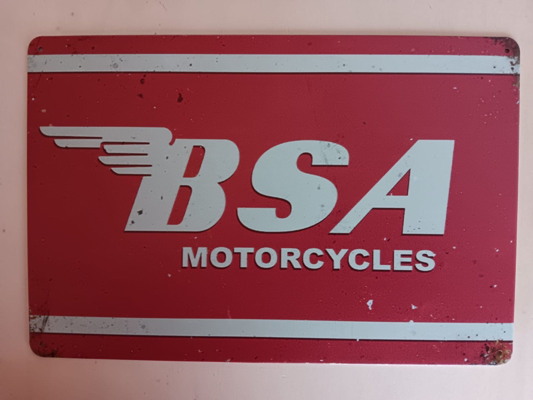 Insegne: BSA Motorcycles Blechschild – Nuovo (secondo la descrizione) da Alberswil venduto da mech350
