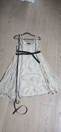 Twin Set Kleid, Gr. M, zartes Sommerkleid mit Unterkleid
