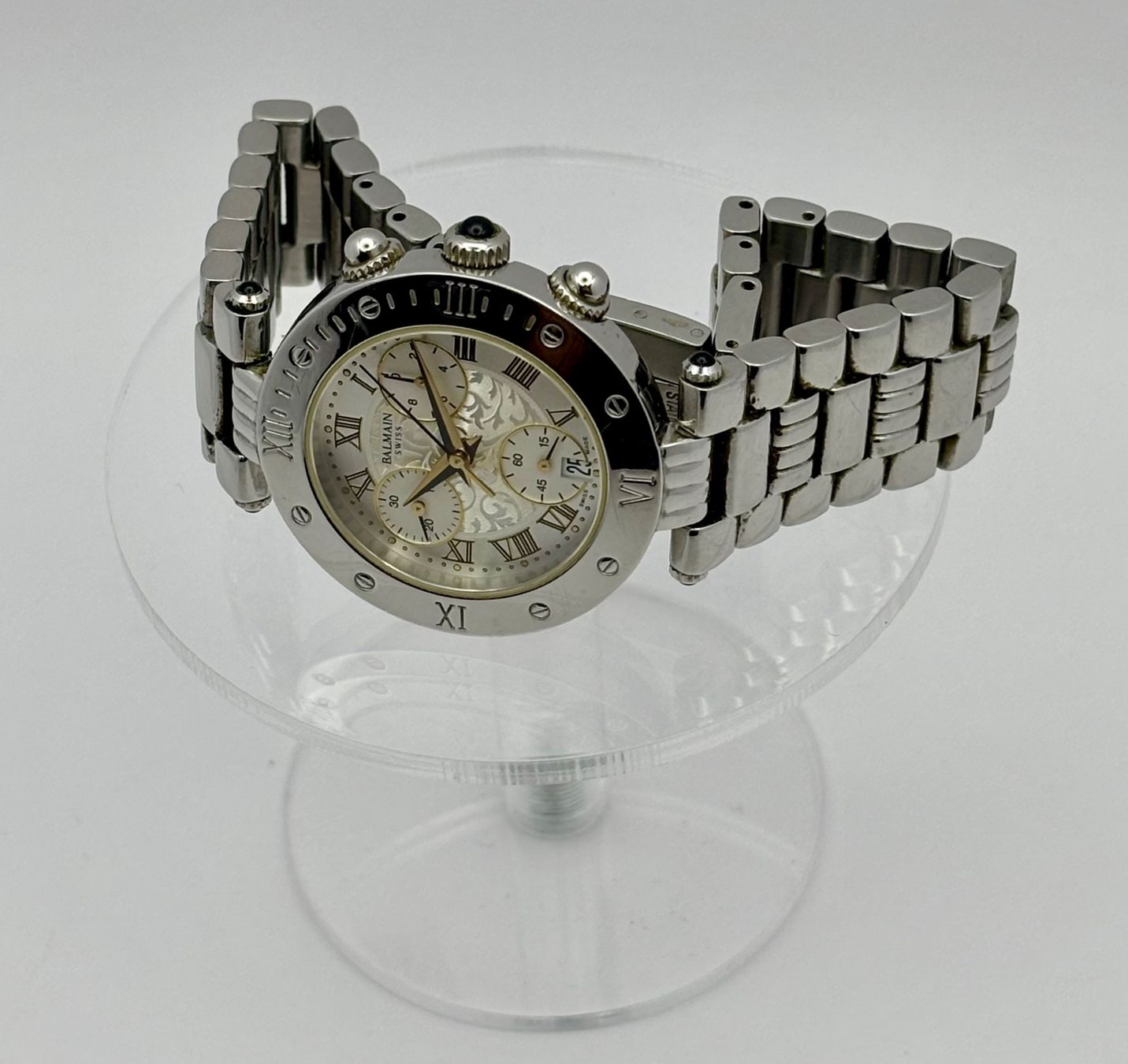 Balmain Orologi: BALMAIN SWISS CHRONOGRAPH/DATE – Usato da Rorschach venduto da ZeitWerk.10 7