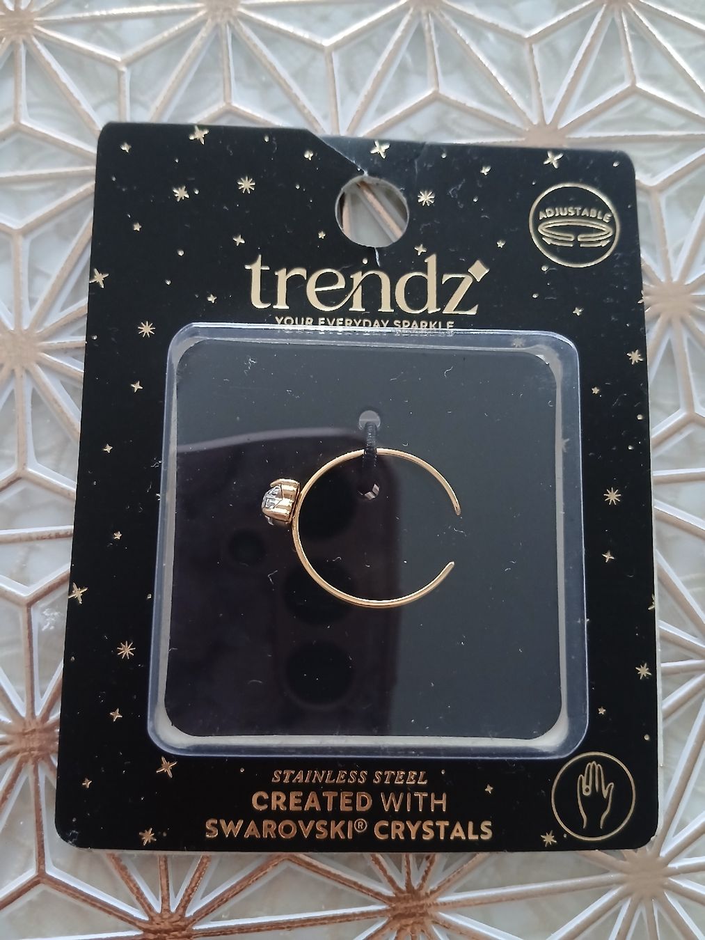 Swarovski Ringe: bague ajustable coeur Swarovski  – Neu und originalverpackt aus Brügg BE von Celeste54