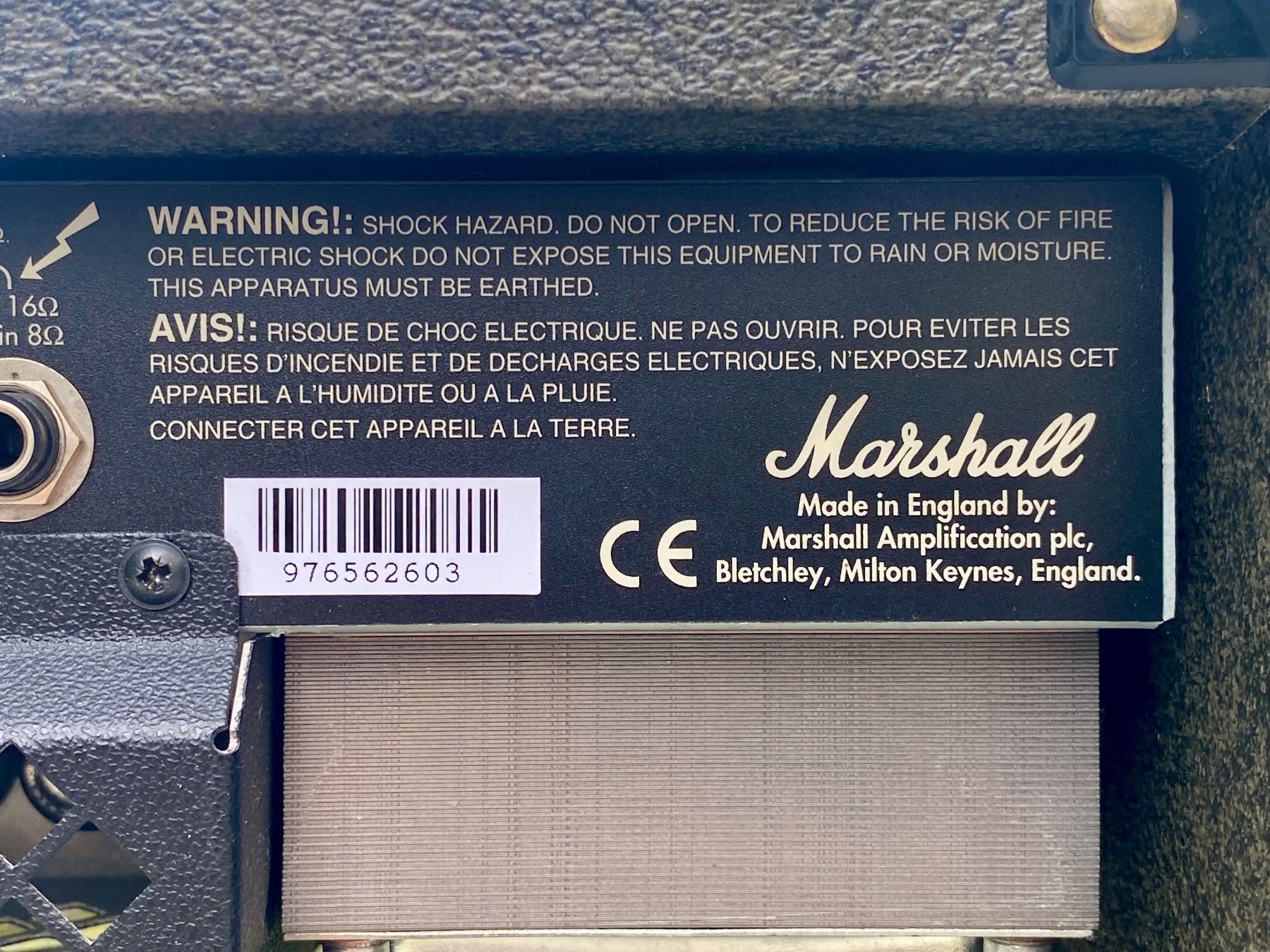 Marshall Amplificatori: Marshall JTM-600 Tube Amp Head 1997 – Usato da Winterthur venduto da Crazycorner 5