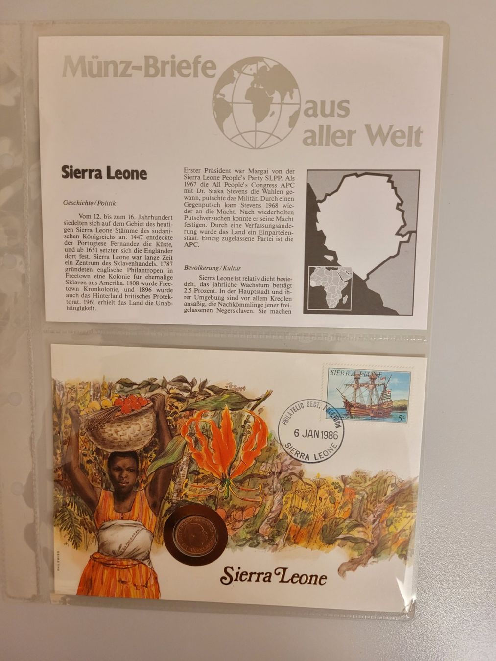 Tutti le monete: Münzbrief Sierra Leone – Nuovo e nell'imballaggio originale da Bertschikon Gossau venduto da KEO2