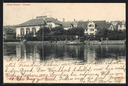 AK Thalwil, Hotel Krone am Ufer, 1905