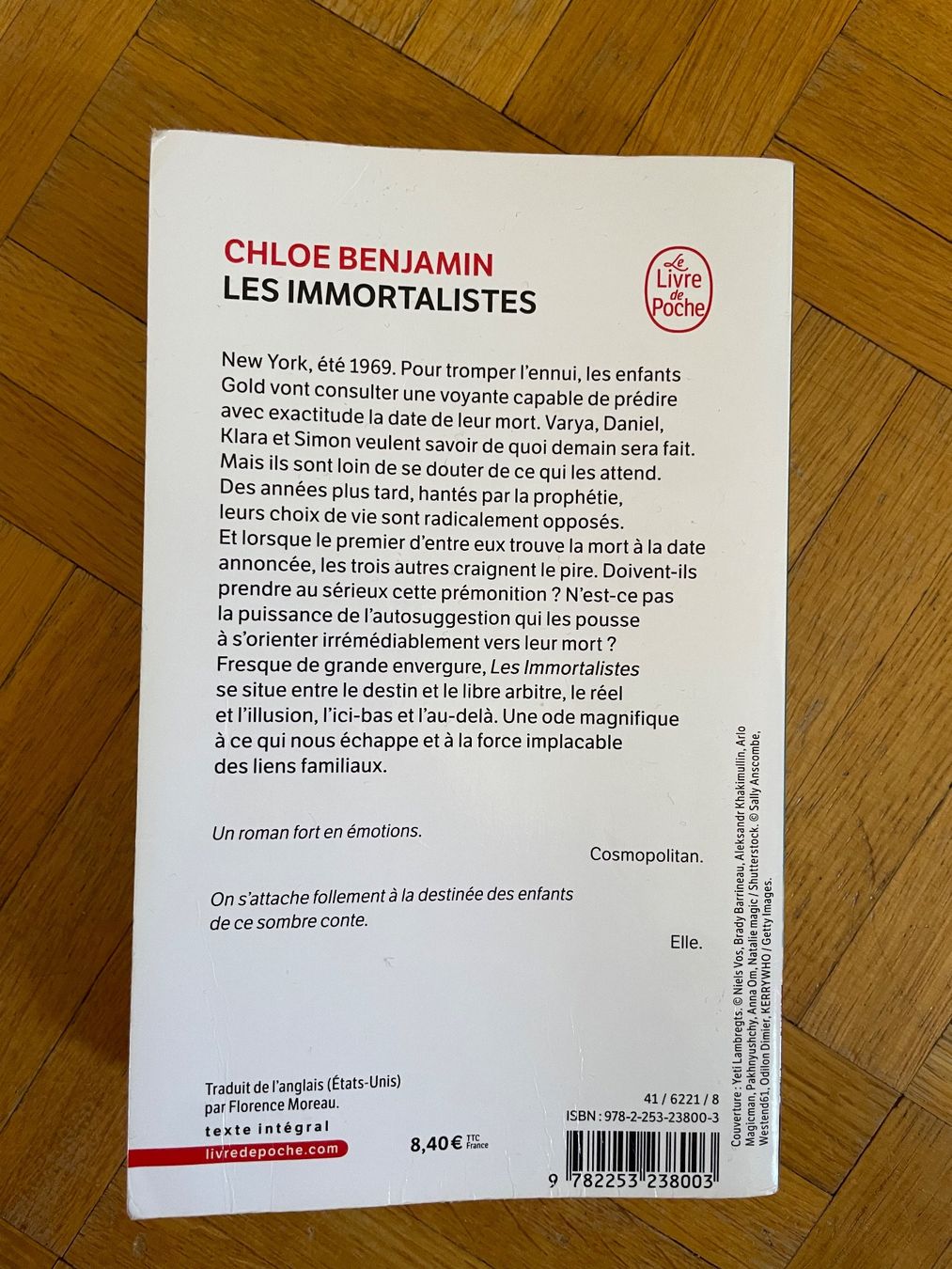 Bücher: Les immortalistes - Chloe Benjamin – Gebraucht aus Gland von lcurtet06 1