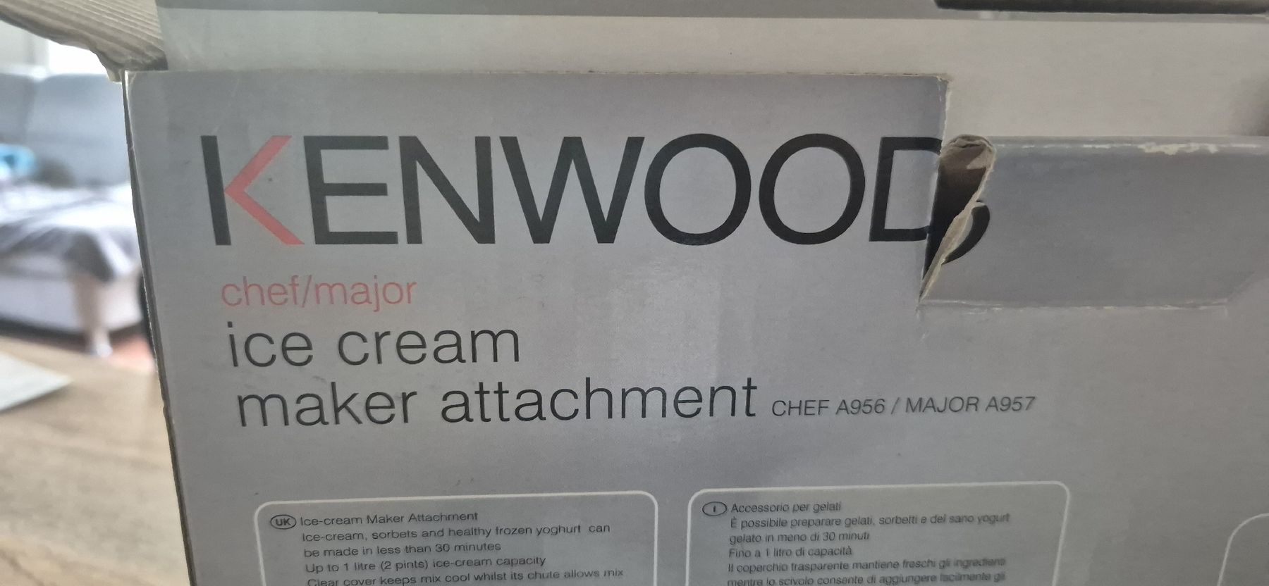 Kenwood Küchengeräte: Kenwood Ice cream maker attachment – Gebraucht aus Sax von st__6wvk