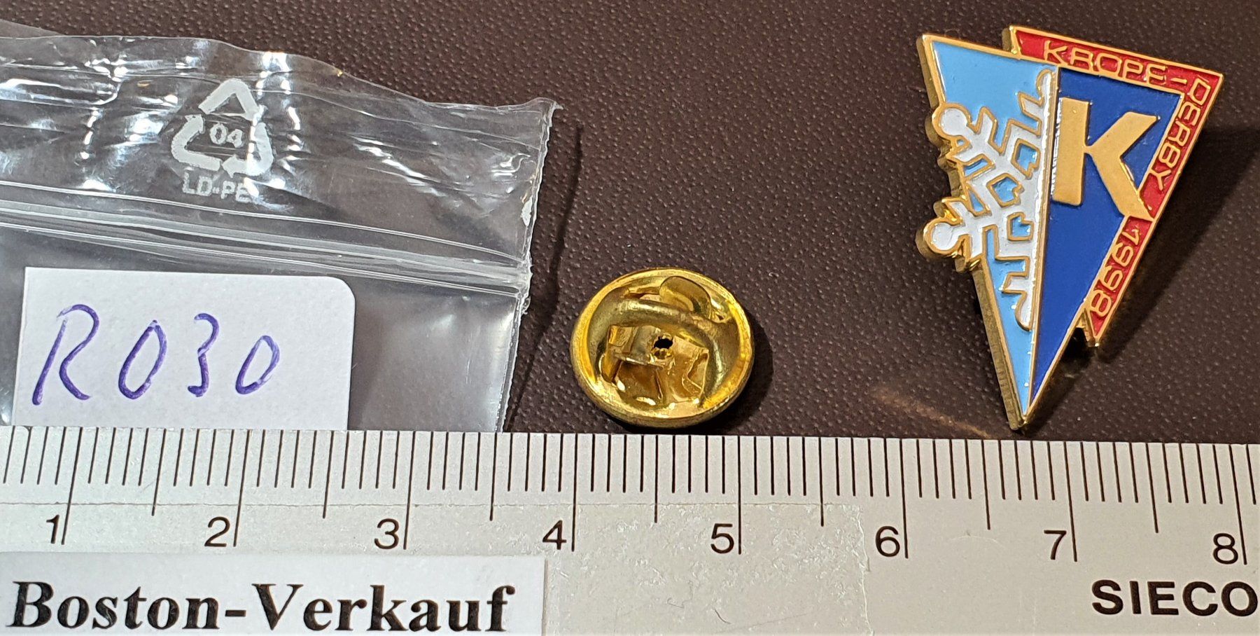 Placchette & Badge: R030 - Pin K  Kropf Derby 1998 – Usato da Reinach BL venduto da Boston-Verkauf 2