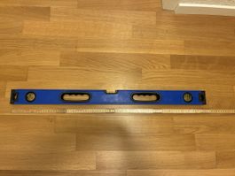Wasserwaage blau Aluminium Länge 80 cm gebrauchter Zustand