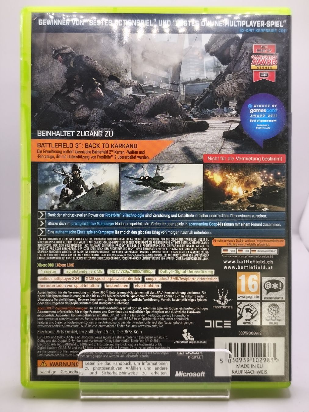 Microsoft Giochi: Battlefield 3 - Edition Limitée - Xbox 360 - Comme Neuf! – Usato da Conthey venduto da Th3gr4yf0x 2