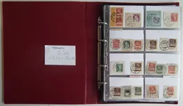 Stempelsammlung  Schweiz wunderschöne 32 Seiten 260 Ex