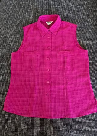 Süsse Opus Bluse Grösse 14, ärmellos, Pink, Sommer Top EU 42
