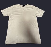 T-Shirt Herren V-Ausschnitt Weiss