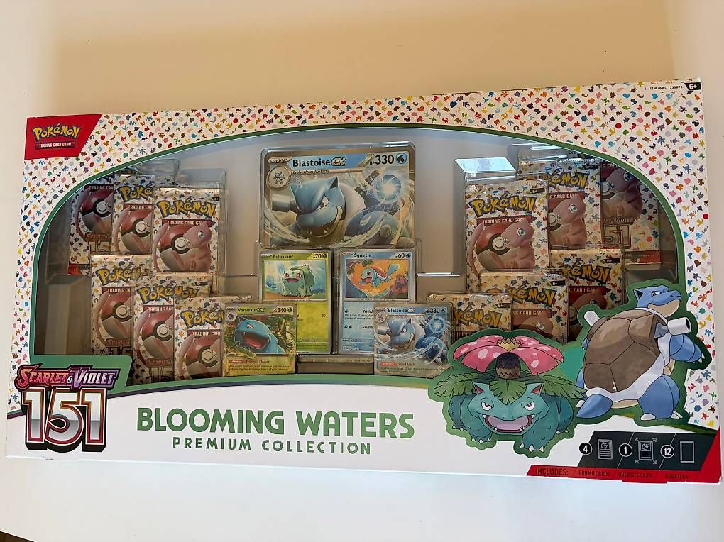 Pokémon Carte collezionabili: Pokémon 151 Blooming Waters Premium Collection Box EN – Nuovo e nell'imballaggio originale da Orvin venduto da Sebastien151